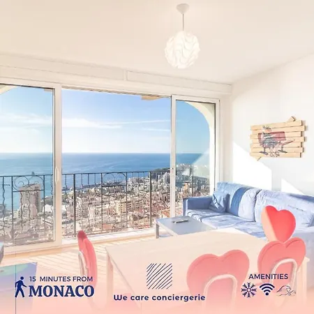 Holiday home Amazing Sea View T2- Near Monaco *